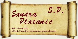 Sandra Platanić vizit kartica